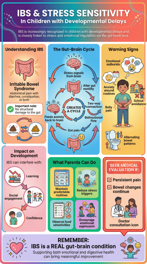 Irritable Bowel Syndrome (IBS) and Stress Sensitivity in Children with Developmental Delays